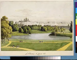 Pond Prints: Palace in Tsarskoye Selo by anonymous artist