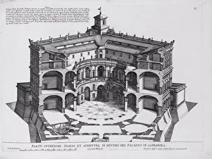 Battista Prints: Palazzo di Caprarola: Li Giardini di Roma