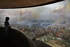 Benelux Prints: The Panorama: a huge 360 fresco of the battle of Waterloo at Braine l'Alleud