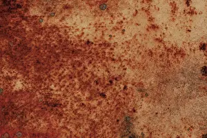 Heavy Prints: Panoramic grunge rusted metal texture