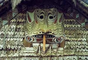 Carved Prints: PAPUA NEW GUINEA, SEPIK RIVER, SPIRIT HOUSE