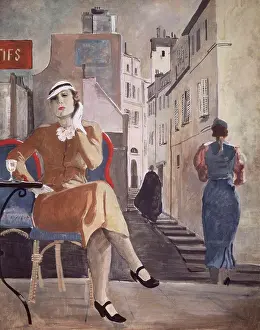Capital Cities Prints: Paris, In a Cafe by Alexander Deineka