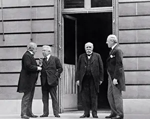 Presidents Prints: Paris, France: 1919 The Big Four at the Versailles Peace Conference
