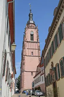 Historic Centre Prints: Parish Church of Saint Peter and Paul, Eltville, Hesse, Germany, Europe