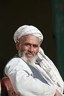 Turban Prints: A Pashtun man, possibly a malang, or holy man, in southern Helmand Province, Afghanistan