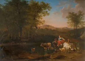 Pastoral Landscape With Figures