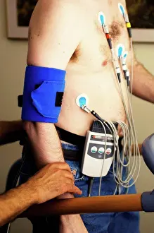 Mid Section Prints: Patient undergoing Exercise Stress Test