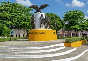 Heroes Prints: Patriotic sculpture, Monumento Ninos Heroes