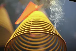 Incense Prints: Pau Kong Temple. Incense coils