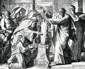 Priest Prints: Paul and Barnabas at Lystra by Julius Schnorr von Carolsfeld, (1794-1872)