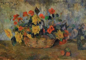Paul Gauguin (1848-1903). French painter. A Flower Basket, 1884. National Gallery. Oslo. Norway