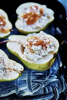 Cheese Prints: Pear with ricotta, honey and cinnamon