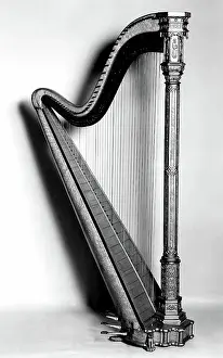 Harp Prints: Pedal Harp ca. 1895-1900 Erard et Cie French and English. Pedal Harp 505297