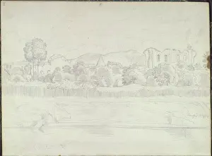 Pencil Prints: A pencil sketch by Friedrich Olivier from August 16