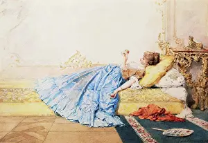 Thoughtful Prints: A Pensive Moment. Charles Edouard de Beaumont (1812-1888)