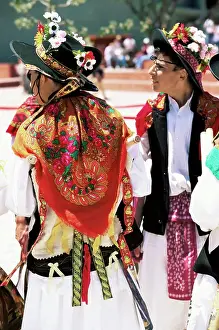 Antonio Prints: People in folkloric costumes, Festa de Santo Antonio Lisbon Festival