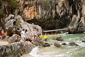 Peninsula Prints: People visiting Koh Tapu, so-called James Bond Island