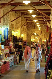 Illumination Prints: People in the Wafi Souk; Doha, Qatar