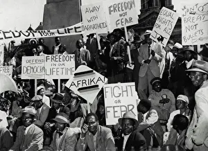 Countries Prints: Peoples Protest in Cape Town.Photo Shows