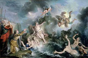 Paintings And Illustration Prints: Perseus Rescues Andromeda (Persee Deliverant Andromede) Charles Antoine Coypel (1694-1752/French) Musee du Louvre