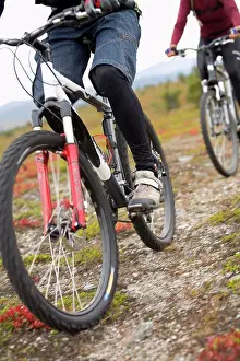 Out Door Prints: Two persons biking
