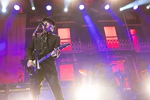 Skirt Prints: Pete Doherty, singer of The Libertines live on European Tour 2025 at the Columbiahalle in Berlin on 05/02/2025