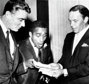 Celebrities Prints: Peter Lawford, Frank Sinatra, Sammy Davis Jr During The Wedding, 1960