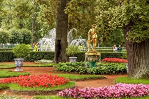 Culture Prints: Peterhof Palace Garden. Saint Petersburg, Russia