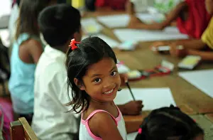 Schoolgirl Prints: Philippines, Leyte, Ormoc, Albuera