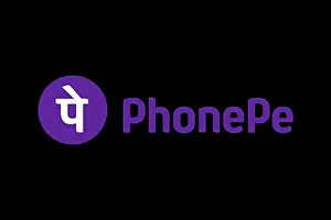 Background Plain Colored Prints: PhonePe, Logo, Black background