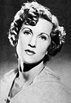Palestine Prints: Photograph of Anne Crawford (1920-1956) a British film actress, born in Palestine