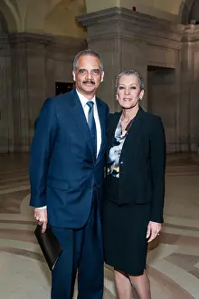Husband Prints: Photograph of Eric Holder and his wife Sharon Malone (1959-)