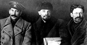 Union Prints: Photograph of three prominent Russian revolutionaries