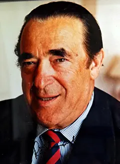 Robert Prints: Photograph of Robert Maxwell. Ian Robert Maxwell MC (1923-1991) a British media proprietor and Member of Parliament