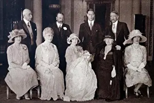 Early Photograph Prints: Photograph taken during the Christening of Princess Elizabeth (1926)