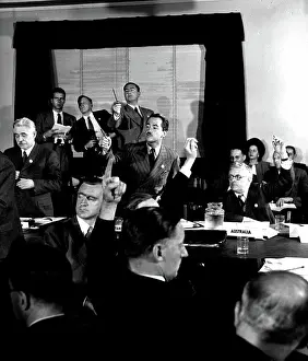 Politician Prints: Photograph taken during the United Nations Conference on International Organization in San Francisco in 1945