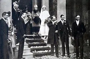 Emperor Prints: Photograph taken during the wedding of Maud of Wales (1869-1938) and King Haakon VII (1872-1957)