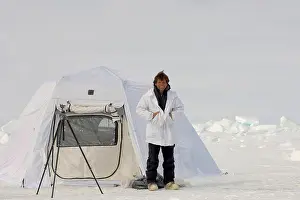 Nanook Prints: Photographer Steven Kazlowski Outside His Arctic Oven Tent