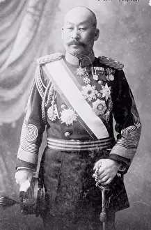 Officer Prints: Photographic portrait of Count Terauchi Masatake (1852-1919) Japanese military officer