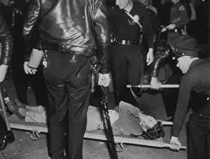 Activist Prints: Picket Faints During Movie Strike -- The Excitement at Warner Bros
