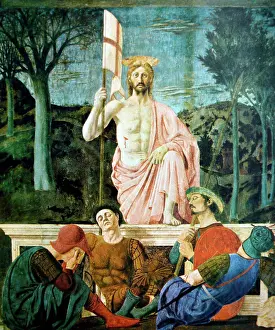 Religious Art Prints: Piero Della Francesca (c 1416-1492) The Resurrection of Christ c 1462, Fresco