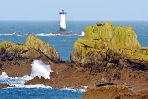 Good Weather Prints: Pierre-de-Herpin lighthouse and Pointe du Grouin, Normandy, France