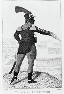 Full Length Prints: Pierre Dominique Toussaint l'Ouverture (1746-1803) Haitian revolutionary leader