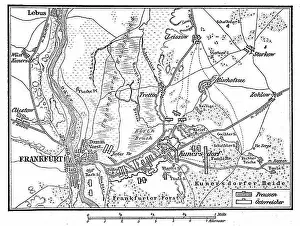 Story Prints: Plan of the Battle of Kunersdorf