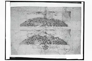 Photographs Prints: Plan of the Danube Regulation at Grein island of Wörth by Josef Walcher
