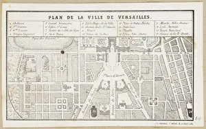 Plans Prints: ﻿Plan of the town of Versailles