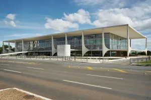 Brazil Prints: The Planalto Palace designed by Oscar Niemeyer in 1958