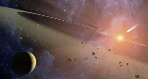Shining Prints: Planetary system Epsilon Eridani