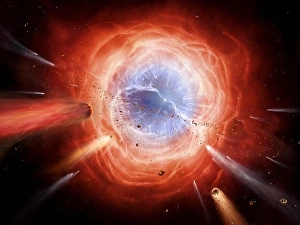 Illustration Prints: A planetary nebula is forming as the star expells its outer layers