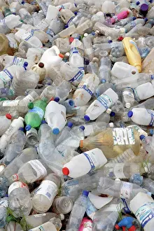 Large Group Prints: Plastic bottles for recycling. Photographed in Grahamstown, Eastern Cape, South Africa
